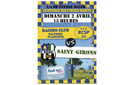 Annonce du match La Salvetat - SGSC