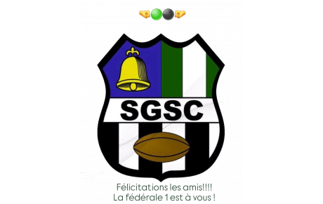 C'EST FAIT!!!! SGSC EN FÉDÉRALE 1